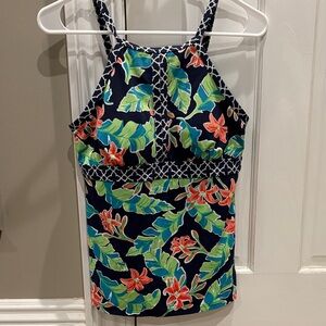 Floral Print Tankini Top